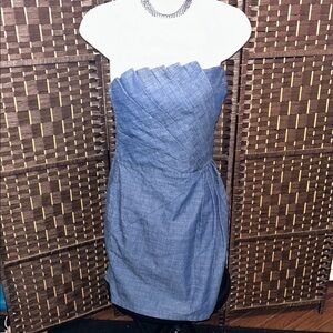 Romeo and Juliet, Elegant Blue Strapless Dress, Medium
